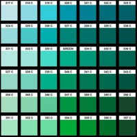 Blue Green Colour Chart