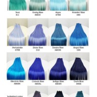 Blue Hair Dye Chart