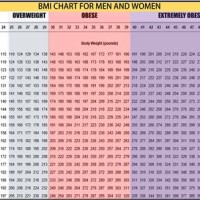 Bmi Chart Including Age And Gender