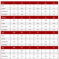 Boombah Softball Pants Size Chart