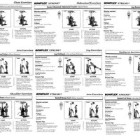 Bowflex Xtl Exercise Chart