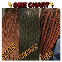 Box Braids Length Chart