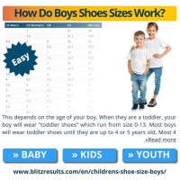 Boy Shoe Conversion Chart