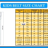 Boy Western Belt Size Chart