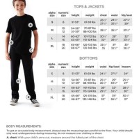 Boys 8 20 Size Chart