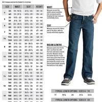 Boys Husky Jeans Size Chart