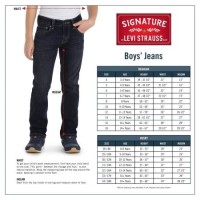 Boys Jeans Size Chart Levi S