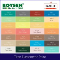 Boysen Elastomeric Paint Color Chart