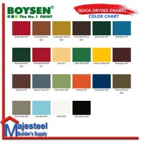 Boysen Roof Paint Color Chart