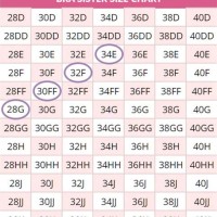 Bra Sister Size Chart