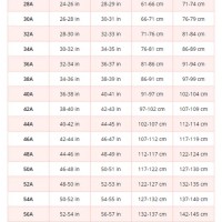 Bra Size Chart In Cm Uk