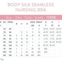 Bravado Body Silk Seamless Nursing Bra Size Chart