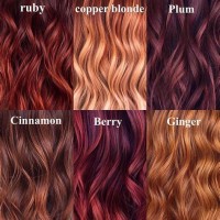 Brown Reddish Hair Color Chart