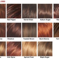 Brownish Red Hair Color Chart