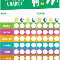 Brush Your Teeth Sticker Chart