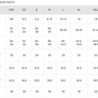 Burton Ski Pant Size Chart