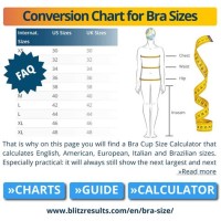 Bust Size Conversion Chart Cm