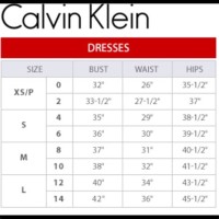 Calvin Klein Dress Size Chart