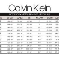 Calvin Klein Jeans Shirt Size Chart