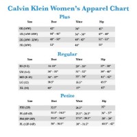 Calvin Klein Plus Dress Size Chart