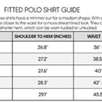 Calvin Klein Polo Shirt Size Chart