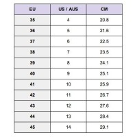 Calvin Klein Shoe Size Chart Us