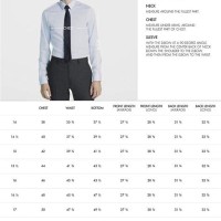 Calvin Klein Slim Fit Dress Shirt Size Chart