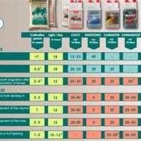 Canna Coco Nutrient Feed Chart