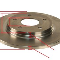 Car Disc Brake Rotor Size Chart