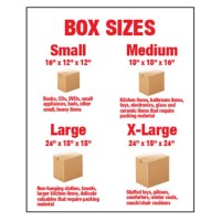 Cardboard Box Sizes Chart