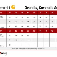 Carhartt Coverall Size Chart