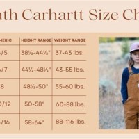 Carhartt Size Chart Youth