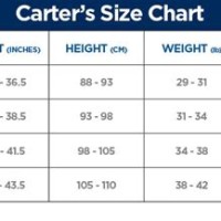 Carters Toddler Shoe Size Chart