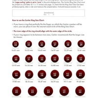 Cartier Ring Size Chart