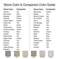 Cathedral Stone Color Chart