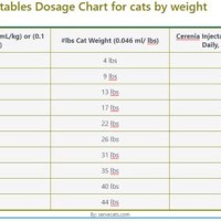 Cerenia Tablets Dosing Chart Cats