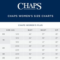 Chaps Women S Clothing Size Chart