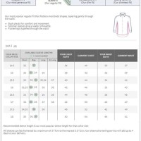 Charles Tyrwhitt Shirt Size Chart