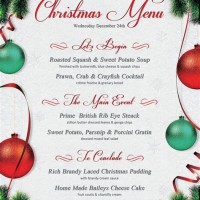 Chart House Menu For Christmas Day