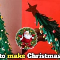 Chart Paper Par Christmas Tree Kaise Banaye