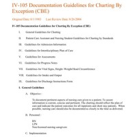 Charting By Exception Nursing