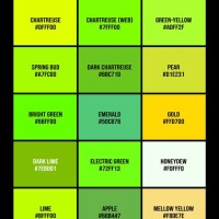 Chartreuse Hex Color Codes