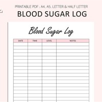 Charts For Tracking Blood Sugar Levels