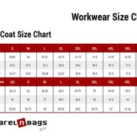 Chef Jacket Size Conversion Chart