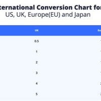 Children S Size Chart European To Us