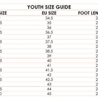 Childrens Shoe Size Chart Uk Europe