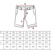 Chion Athletic Shorts Size Chart