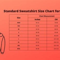 Chion Sweatshirt Size Chart