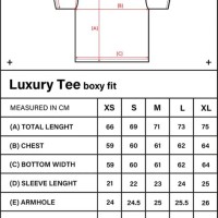 Chion Tee Size Chart