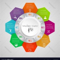 Circle Flow Chart Vector